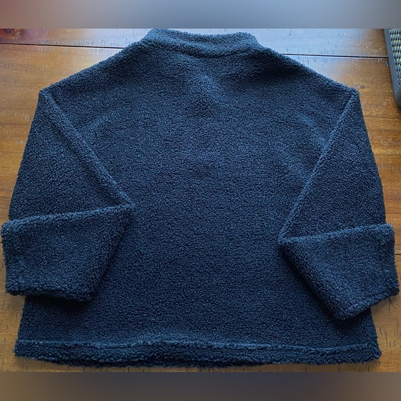 •NWT•Marika Teddy Crop 1/4 Snap Mock Neck Sweater - Picture 4 of 8